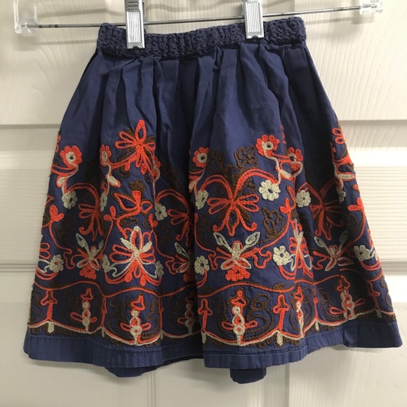 Sgt. Fletcher Blue Embroidered Skirt - Size XS EUC - Picture 1 of 4